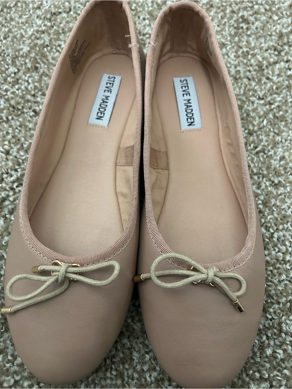 Steve Madden Blush Pink Ballet Flats with Bow